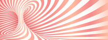 Pink Geometric Twisted Stripes Abstract Background