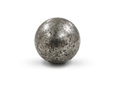 Fototapeta  - rust metal steel sphere, isolated on white