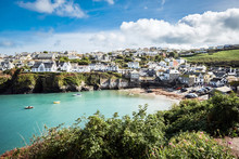 Old Fishing Village / Port Isaac, The Little Village On The Sea In Cornwall
