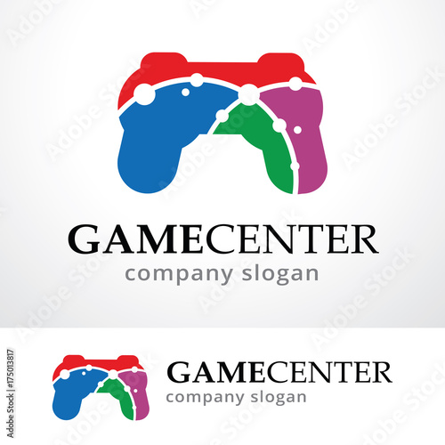 Game Center Logo Template Design Vector Emblem Design Concept