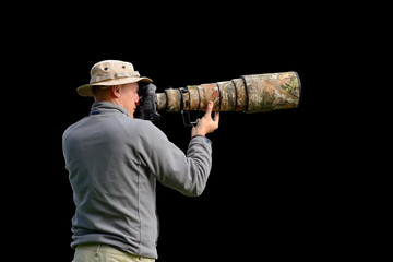 Wall Mural - Professional wildlife photographer