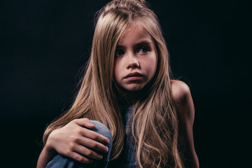 little girl isolated
