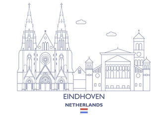 Wall Mural - Eindhoven City Skyline, Netherlands