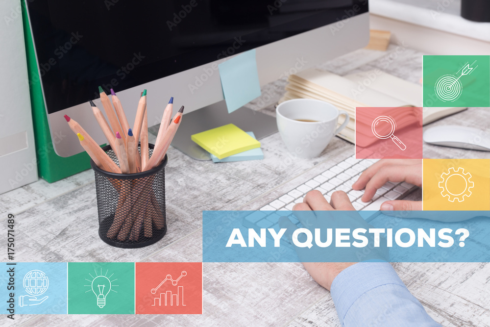 ANY QUESTIONS CONCEPT Stock Photo | Adobe Stock
