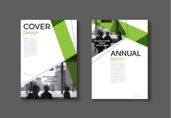 green cover abstract modern cover book brochure template, design, annual report, magazine and flyer 