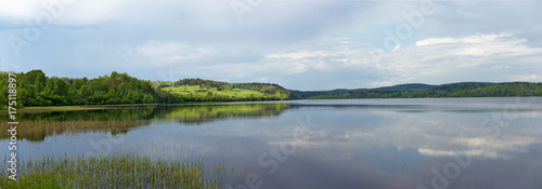Fotografía Panoramic view of Lake Ladoga in Karelia