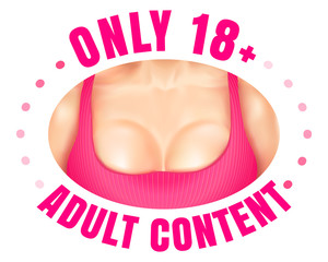 Wall Mural - Web banner for adult content.