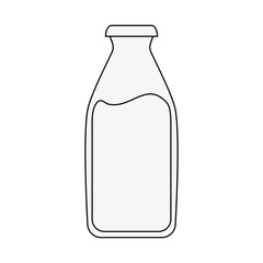 Poster - milk bottle icon image vector illustration design