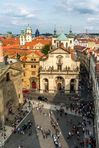 Plakat Praga Czechy Miasto Tysiąca Wież i Czerwonych Dachów