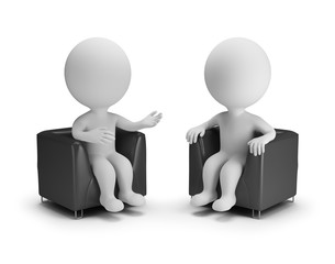 3d small people - conversation