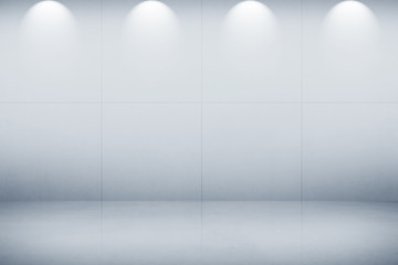 Poster - White wall with light