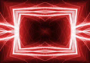 Wall Mural - red lightning frame, modern plasma party poster