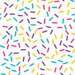 © annagolant - Festival seamless pattern with confetti or donut's glaze, sprinkles, vector illustration