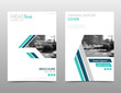 © Yochanan - White and blue brochure design, technology annual report cover. Abstract flyer template, leaflet layout. Presentation template in a4 size, corporate identity, eps 10