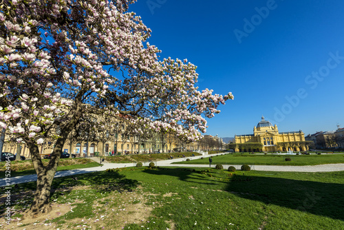 Plakat Wiosenny poranek w Zagrzebiu
