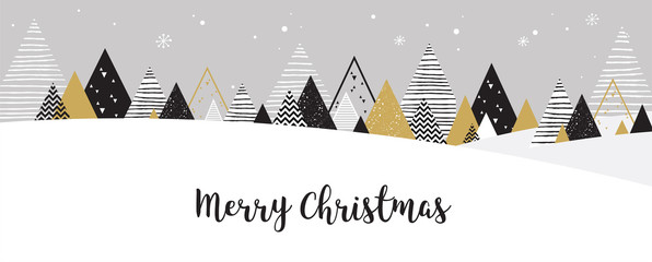 christmas winter landscape background. abstract vector