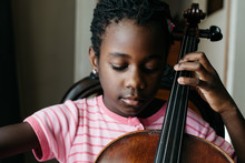 Black Girl With Cello