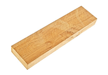 Oak board on a white background