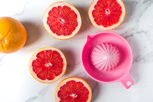 Ruby Grapefruit With Pink Juicer
