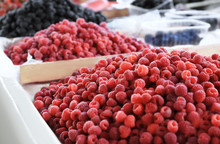 Assortment Of Fresh Berries At Market