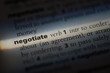 © Casimiro - negotiate word in a dictionary. negotiation concept