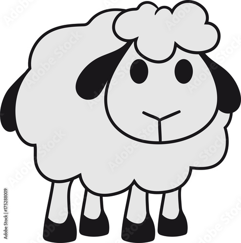 Lamm Baby Lustig Klein Suss Niedlich Comic Cartoon Schaf Ziege