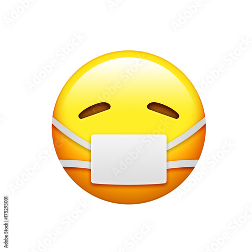 Download Emoji Yellow Sick And Uncomfortable Face With Mouth Mask Icon Buy This Stock Photo And Explore Similar Images At Adobe Stock Adobe Stock PSD Mockup Templates