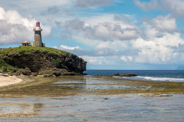 Canvas Print - Lighthouse and beach in Sabtang island , Batanes