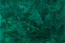 Background Of Stucco Textures With Effect Of Marble Malachite Color. Artistic Background Handmade