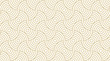 Pattern seamless circle abstract wave background stripe gold luxury color and line. Geometric line vector.