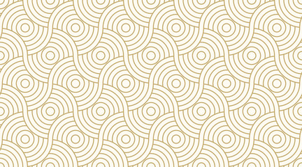 pattern seamless circle abstract wave background stripe gold luxury color and line. geometric line v