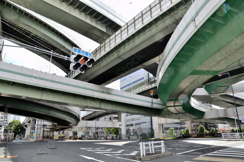 大阪 阿波座ジャンクション Stock Photo Adobe Stock