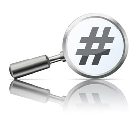 Canvas Print - Loupe Mirror Hashtag