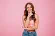 © Drobot Dean - Portrait of a cheerful happy woman in summer clothes