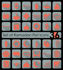 Canvas Print - Set of ramadan icons