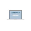 © doyata - Online Job Search Illustration. Job Search Page On Laptop Screen