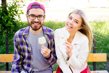 Couple in a park