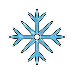 Poster - Snowflake winter symbol icon vector illustration graphic design