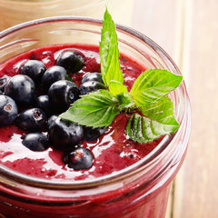 Wall Mural - Blueberry healthy smoothie