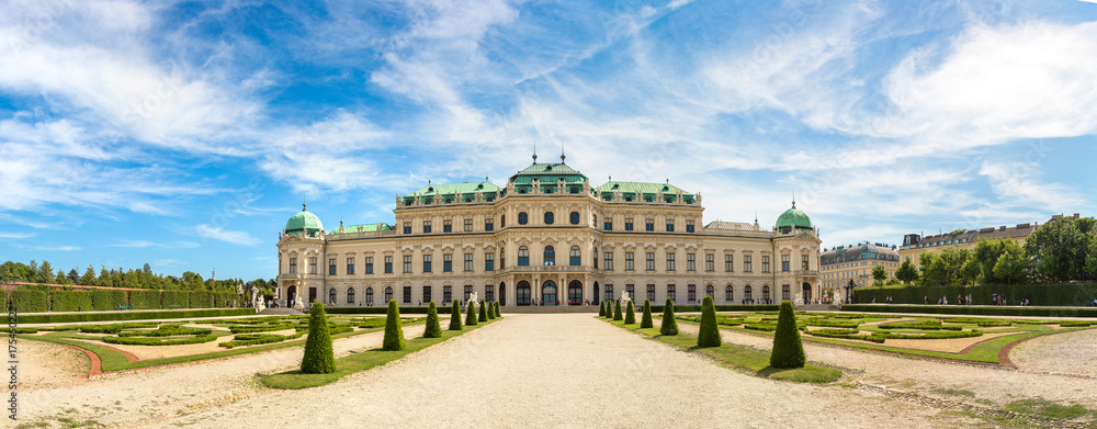Obraz na płótnie Belvedere Palace in Vienna, Austria w salonie