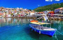 Colorful Greece - Beautiful Coatsal Town Parga. Greek Holidays