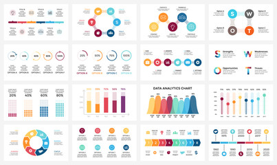 vector arrows infographic, diagram chart, graph presentation. business report with 3, 4, 5, 6, 7, 8 
