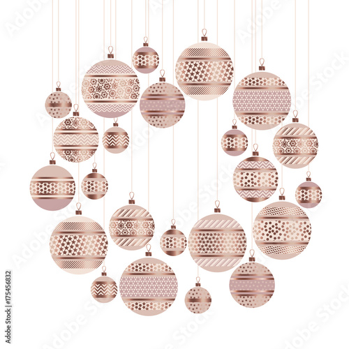 bauble decor vector pattern...
