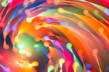 Abstract Picture Of Bright Colored Dynamic Lights