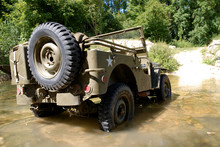 American Military Jeep Vehicle Of Wwii