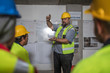 © Connect Images - Construction worker demonstrating at training session