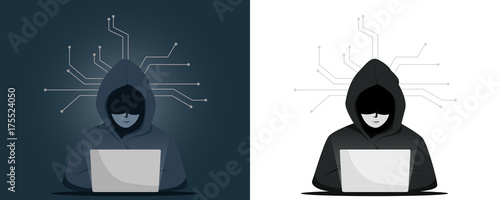 Cuadros en Lienzo hacker criminal security internet