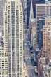 Aerial view of NYC fifth avenue, USA