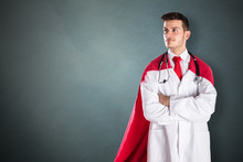 Portrait Of Superhero Doctor