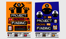 Project Crowd Funding Poster With Event Time And Details Template